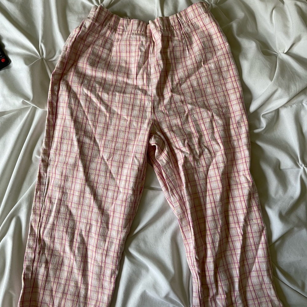 Plaid capris